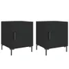vidaXL Nachttische 2 Stk. Schwarz 40x40x50 cm Holzwerkstoff Produktbild-Vorschau 15