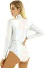 Damen Metallic Body Gr. M Rollkragen Langarmige Body Produktbild-Vorschau 2