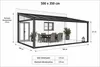 500 x 350cm Aluminium Kaltwintergarten Cuxhaven Anthrazit Produktbild-Vorschau 2