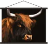 MuchoWow® Textilposter Schottisches Hochlandrind - Fell - Produktbild-Vorschau 1
