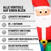 MONZANA® Aufblasbarer Weihnachtsmann mit Schlitten LED Produktbild-Vorschau 7