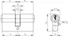 Technical drawing of a lock cylinder with dimensions. Produktbild-Vorschau