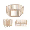 Laufgitter Baby faltbar aus Holz 172 x 86 cm – Baby Produktbild-Vorschau 1