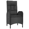 vidaXL Chaises de jardin 2 pcs. Poly rotin noir Voir les images du produit 3
