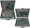 Two open tool cases filled with various tools, displayed side-by-side. Produktbild-Vorschau