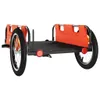 vidaXL Fahrradanhänger Orange Oxford-Gewebe und Eisen Produktbild-Vorschau 7