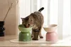 Erhöhter Futternapf für Katzen – Keramik – grün Produktbild-Vorschau 5
