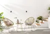 home24 Sitzgruppe - 3-teilig - Stahl / Polyrattan Produktbild-Vorschau 2