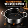 Garnek 28 cm ze stali nierdzewnej z wzorem plastra miodu, Podgląd zdjęcia produktu 11