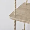 [en.casa]® 3-fach Hängeregal mit Seilaufhängung in Produktbild-Vorschau 4