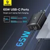 Baseus Cube Pro 65W GaN Ladegerät - Triple Port: 2x USB-C & Produktbild-Vorschau 23