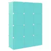 vidaXL Armoire pour enfants Modular avec 12 cubes Vert PP Voir les images du produit 5