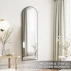 Miroir intégral, 150 x 40 cm, miroir noir sur pied avec Voir les images du produit 4
