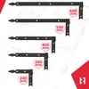 KOTARBAU® Sada 2 okenicových závěsů černá 500 mm křížové Náhled obrázku produktu 9