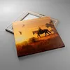 Bild auf Leinwand - Leinwandbild - Pferd Cowboy Bauernhof Produktbild-Vorschau 2