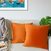 Lionmood Premium Samt Kissenbezug Orange 50x50cm -1er- Produktbild-Vorschau 2