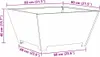 vidaXL Feuerstelle Schwarz 80 x 80 x 40 cm Wetterfeststahl Produktbild-Vorschau 8