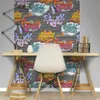 Graffiti behang, papier, 0,53 x 10 meter, jeugdstijl, Productafbeelding-voorbeeld 3