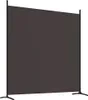 vidaXL 4 ks Paraván hnedý 698x180 cm Látka Náhľad obrázku produktu 6