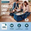 Monzana® Sac De Voyage à roulettes Bleu - Valise XXL 160L Voir les images du produit 2