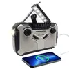 Solar Kurbel Radio, Notfall Wetter Radio AM/FM, LED Produktbild-Vorschau 1