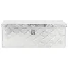 vidaXL Aufbewahrungsbox Silbern 70x31x27 cm Aluminium Produktbild-Vorschau 2