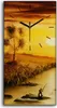 Wandbild Leinwand Bilder Wanduhr 30x60 Gemälde Landschaft Produktbild-Vorschau 1