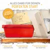 KRUSTENZAUBER Emaille Brotbackfrom mit Deckel inkl. Gärkorb Produktbild-Vorschau 3