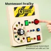 Montessori senzorické dřevěné hračky – Busy Board pro děti Náhled obrázku produktu 2