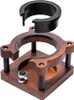 A coffee distribution station with a wooden base and black inserts, with a separate black ring shown above. Podgląd zdjęcia produktu