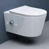 doporro WC Suspendu Blanc Cuvette Céramique Toilette avec Voir les images du produit 1