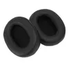 Two black ear pads for headphones are shown against a white background. Produktbild-Vorschau