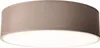 A close-up, studio shot of a round, fabric ceiling light fixture. Produktbild-Vorschau