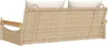 vidaXL Hängebank mit Kissen Beige 109x62x40 cm Poly Rattan Produktbild-Vorschau 6