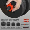 Set di manubri HOMCOM 2 in 1 da 30 kg: manubri regolabili e Anteprima dell’immagine prodotto 6