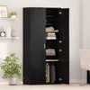 vidaXL Vysoká skříňka vzhled černého dubu 80 x 39 x 178 cm Náhled obrázku produktu 4