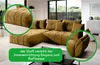 Vigo Velvet Monolith Ecksofa in L-Form 280 cm x 190 cm -  Produktbild-Vorschau 2
