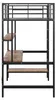Hoogslaper 90x200 cm met bureau, planken, Productafbeelding-voorbeeld 13