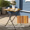 Outsunny Sitzgruppe 3 tlg. Essgruppe klappbarer Esstisch Produktbild-Vorschau 6
