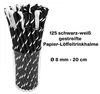 125 Stück Slush Eis Löffelstrohhalme Papier Strohhalme Produktbild-Vorschau 2