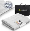 Juskys Gewichtsdecke 135x200 – weiß, schwere Therapiedecke Produktbild-Vorschau 1