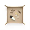 Taschenleerer Echtes Leder Beige cm 18 x 18 x H.4 - Produktbild-Vorschau 2