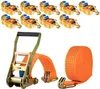 Safetytex 10x Spanngurt 5 Meter 50mm 4000kg 2tlg LKW Produktbild-Vorschau 1