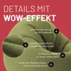 A close-up of a green beanbag chair with text overlays highlighting its features. Anteprima dell’immagine prodotto