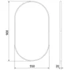 Mexen Loft lustro łazienkowe owalne 90 x 55 cm, rama złota Podgląd zdjęcia produktu 5
