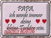 vianmo Blechschild 30x40 cm Papa deine Tochter Herzen Produktbild-Vorschau 1