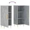 vidaXL Kredens betonowy szary 34,5x34x90 cm materiał Podgląd zdjęcia produktu 8