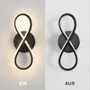 ZMH Wandleuchte Innen LED Wandlampe Schwarz Wand Lampe für Produktbild-Vorschau 7