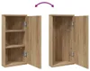 vidaXL Hoekspiegelkast, eikenlook, 30x24x60 cm Productafbeelding-voorbeeld 7