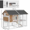 Hühnerstall Hühnerhaus mit Auslauf Nistkasten Produktbild-Vorschau 3